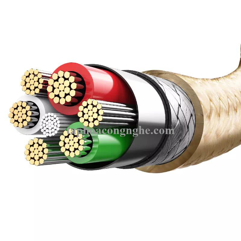 Ugreen 40695 0.5M màu Vàng Cáp Lightning sạc + truyền dữ liệu cho iPhone US199 30040695